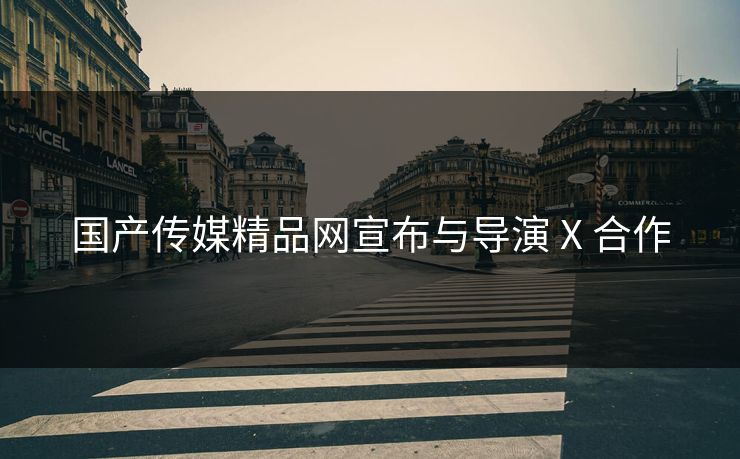 国产传媒精品网宣布与导演 X 合作
